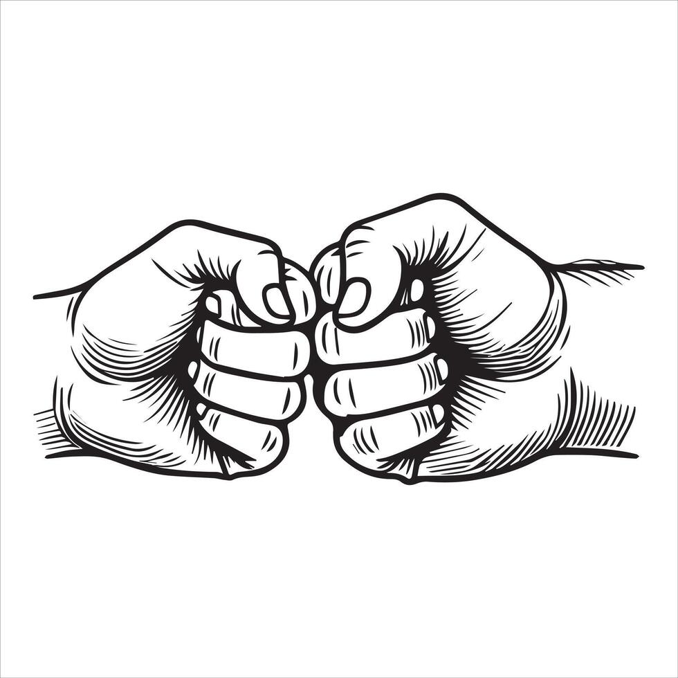 Loving Fathers Day Fist Bump Design vector