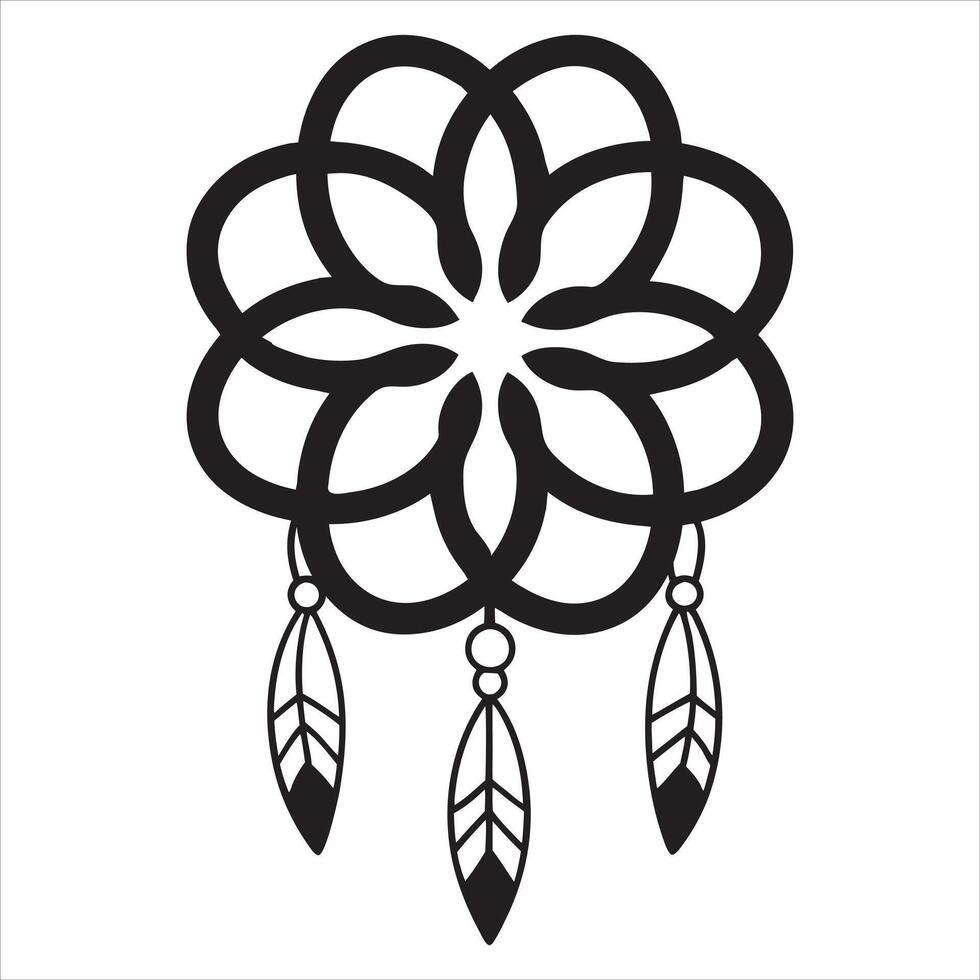 Dream Catcher Illustration Native American Art vector