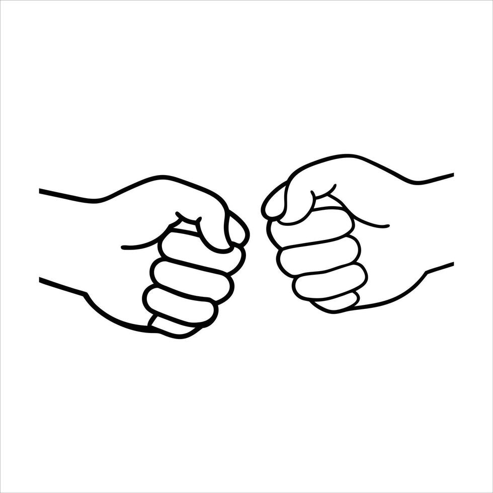 Fist Bump Love for Dad Fathers Day Design vector