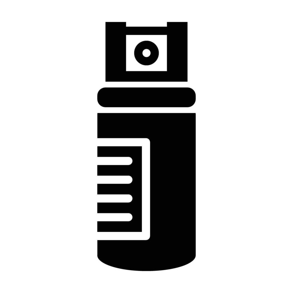 A black and white spray can icon on a white background vector