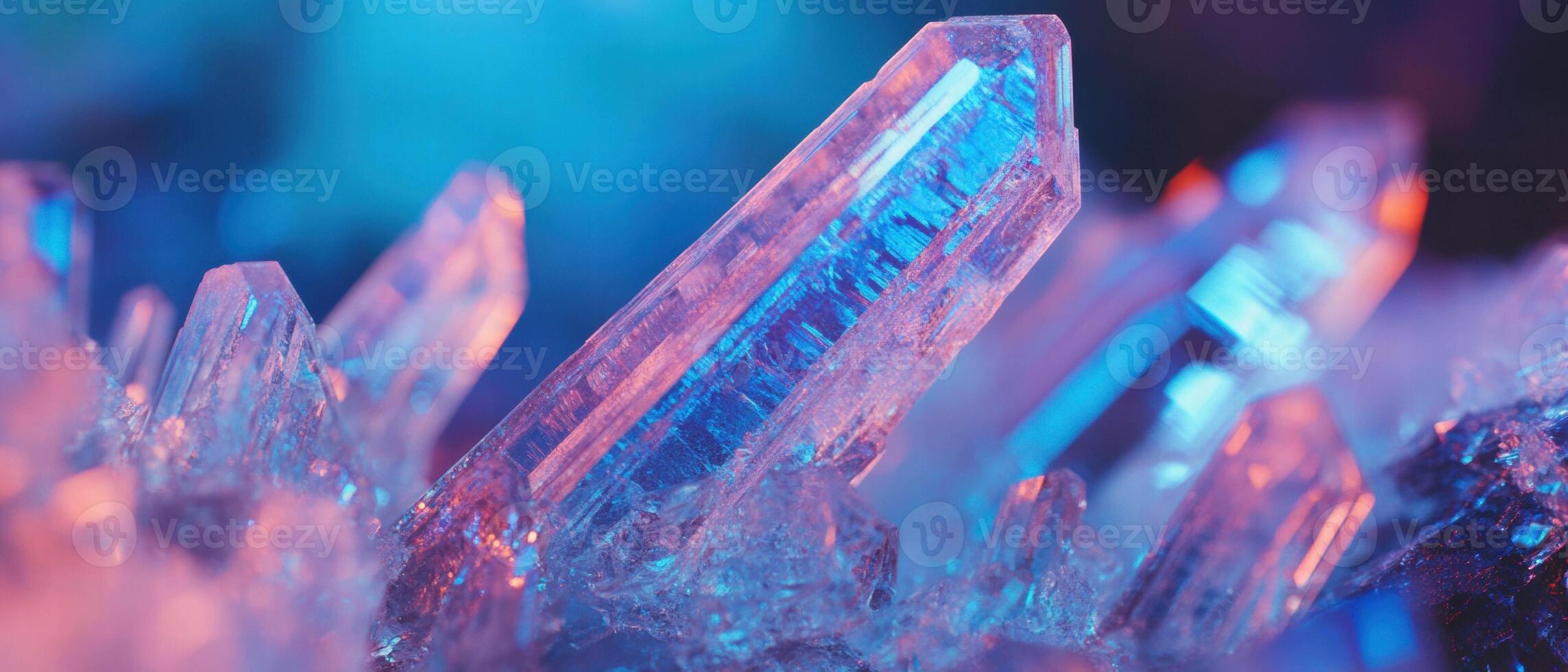 Delicate ice crystals showcase intricate geometric patterns in a mesmerizing display photo