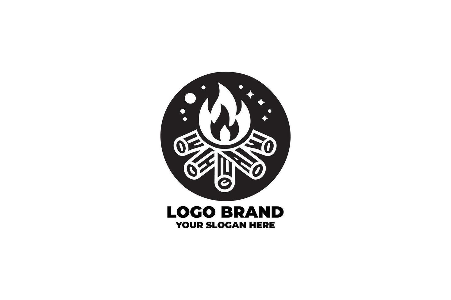 Clean and Classic Campfire Symbol vector