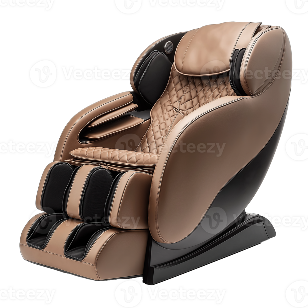 Massage Chair on a Transparent Background Relaxation and Comfort Concept png