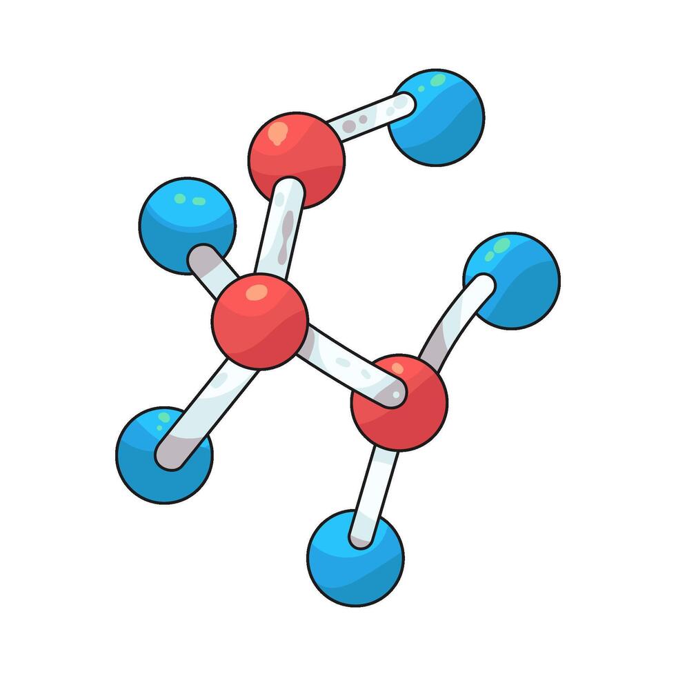 Molecular Structure illustration vector