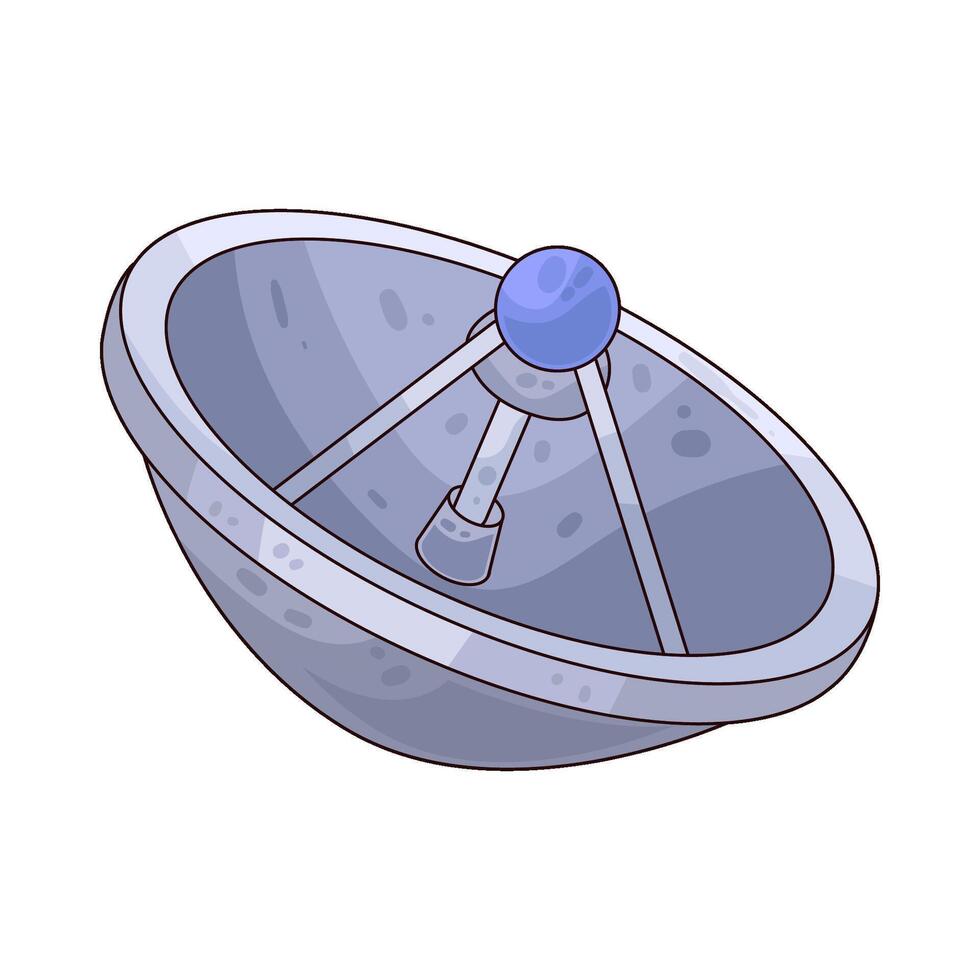 satellite dish illustration vector