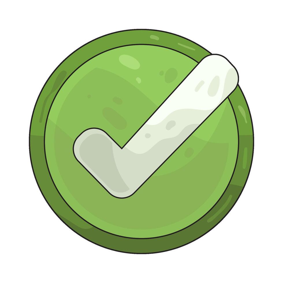 illustration of approve sign vector