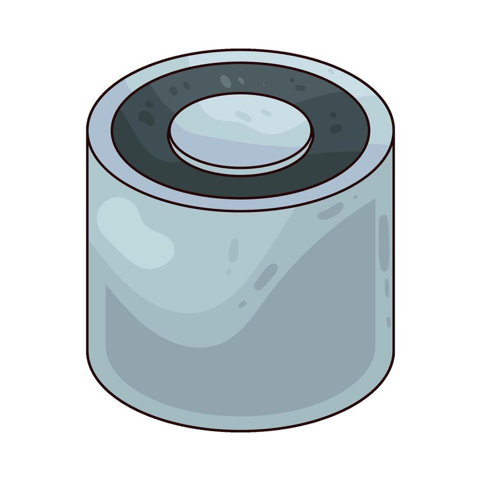 metal battery illustration vector
