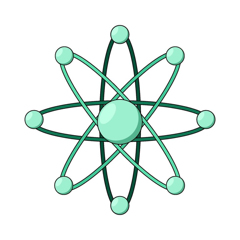 illustration of Atom Symbol vector