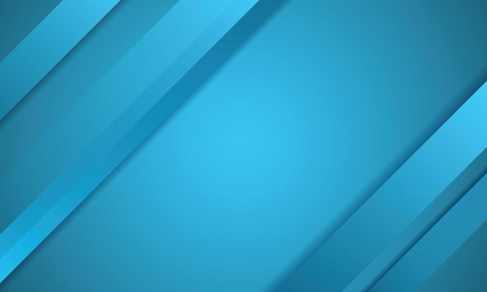 Abstract blue gradient diagonal lines blank background vector