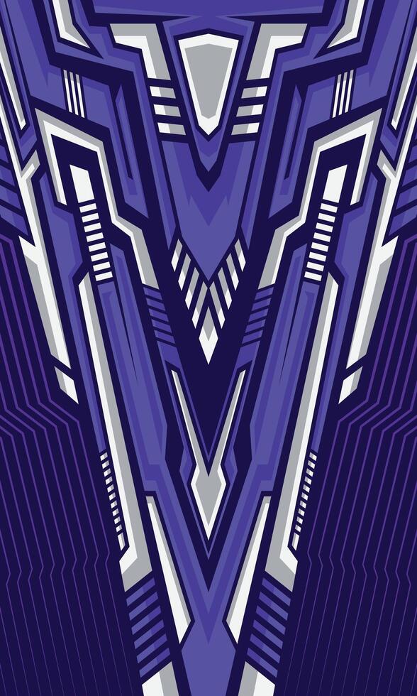 Abstract futuristic geometric lines modern background for sublimation jersey vector