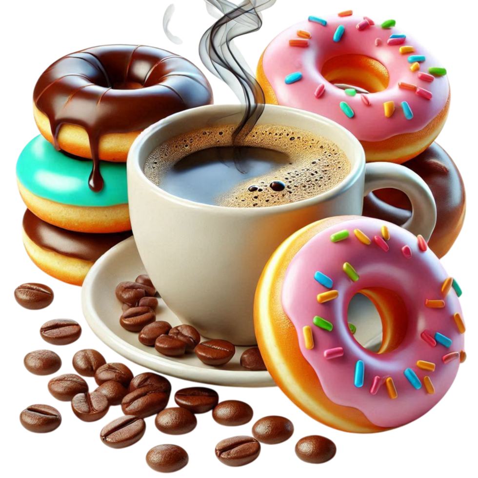 Coffee And Donuts png