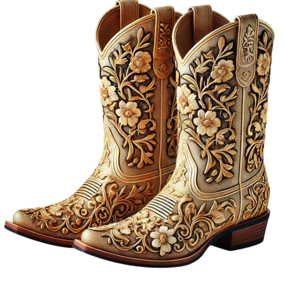Golden Rodeo Boots png