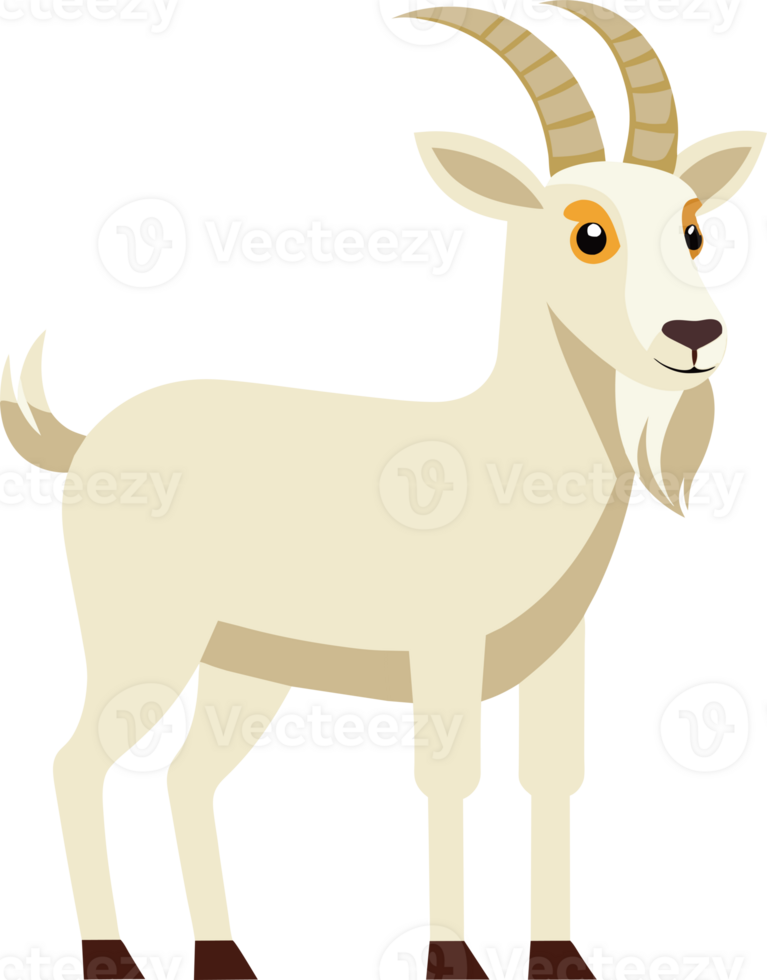 Adorable and Whimsical Cartoon Goat Icon Perfect for Children's Apps and Graphics Clip art Animal Icons png