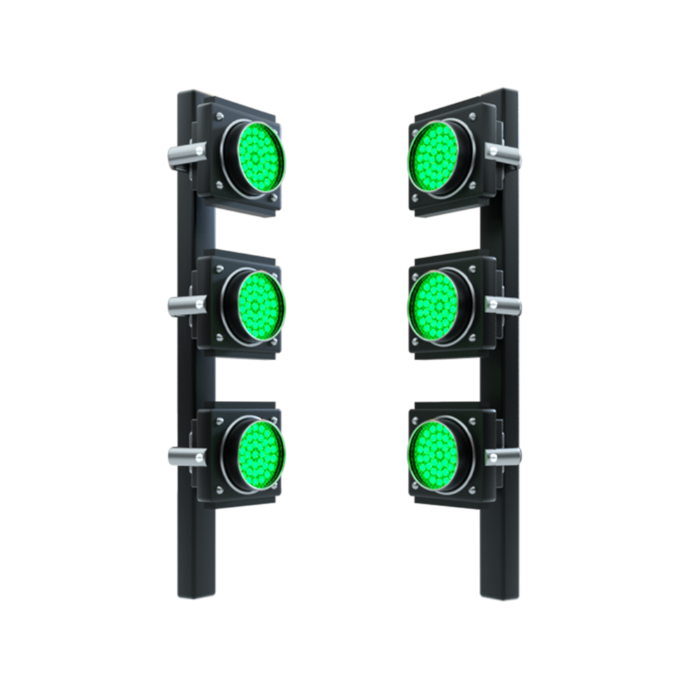 3d reflector green light structure event png