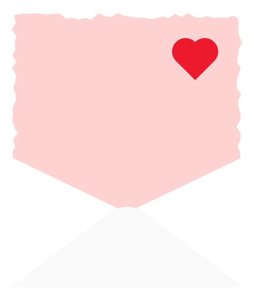 White Letter with Soft Pink Abstract Paper with Mini Love png