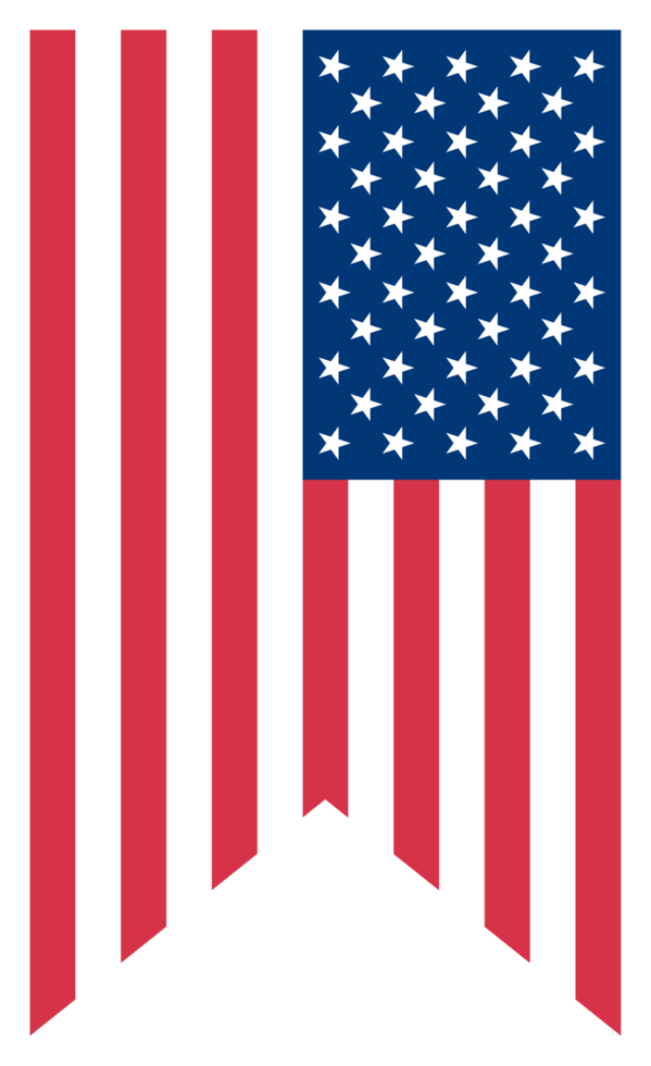 Vertical Bunting Flag of United States of America Flag png