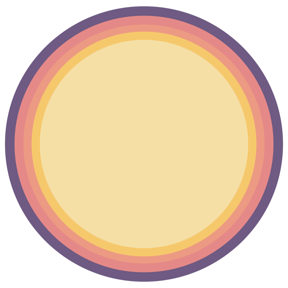 A pastel colored circles. Abstract vibrant gradient color design. png