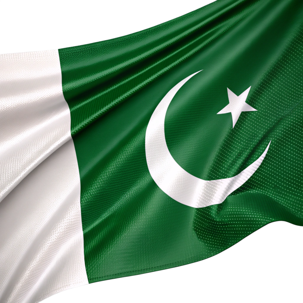 pakistan flag move style isolated on transparent background png