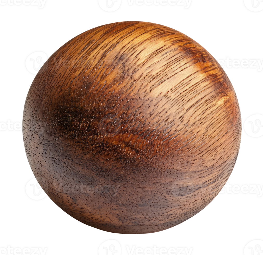 One wooden sphere png