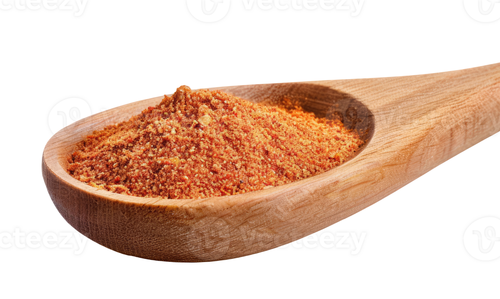 Wood spoon with paprika png