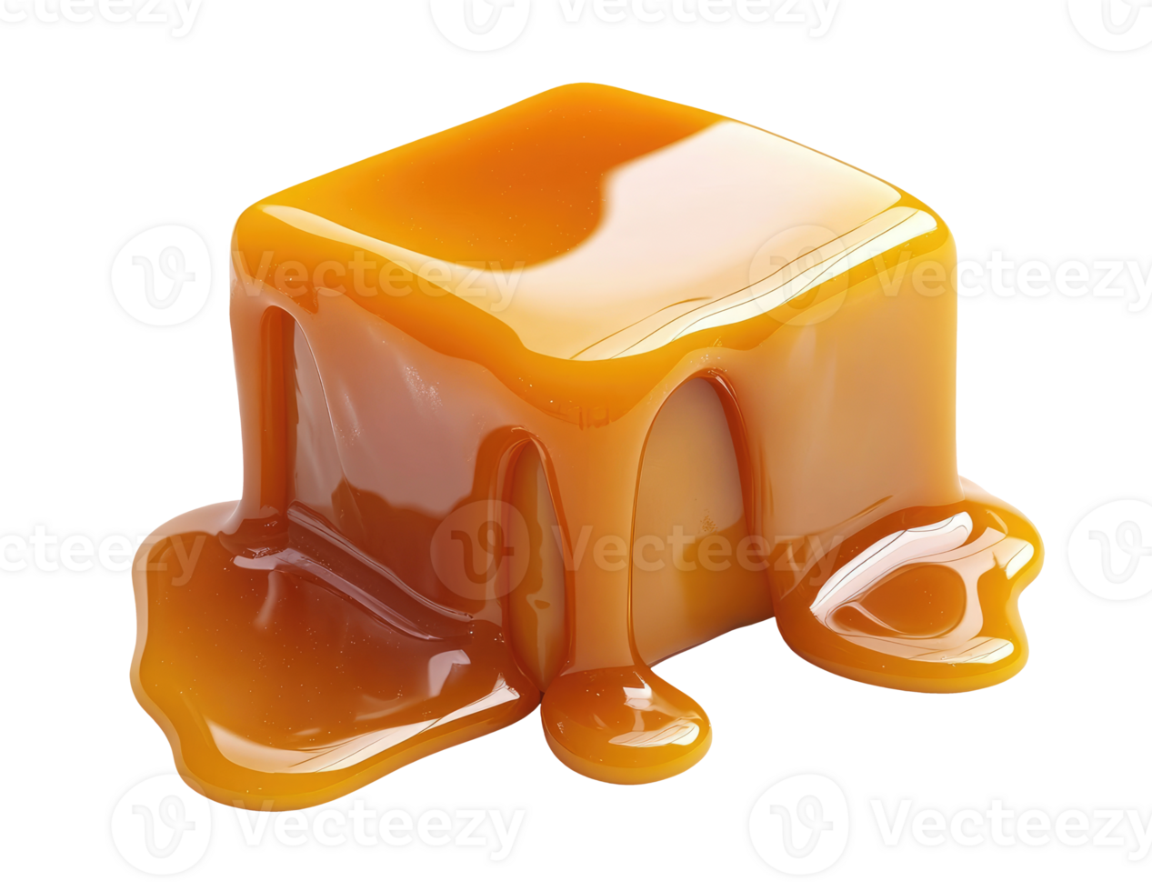 One Melting Caramel Cube png