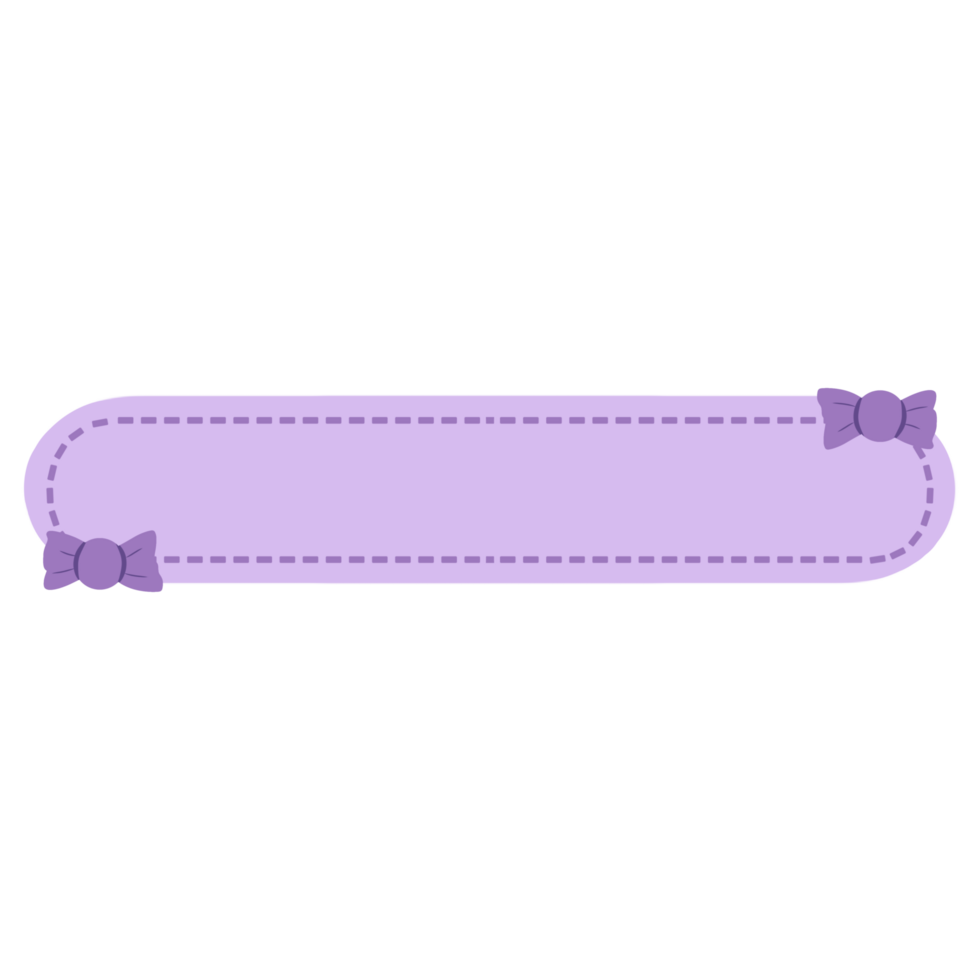 Cute Purple Text Label png