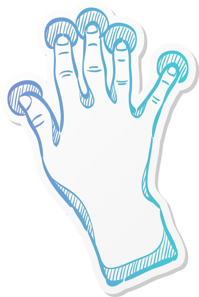 finger gesture icon in sticker style gadget touch pad display vector