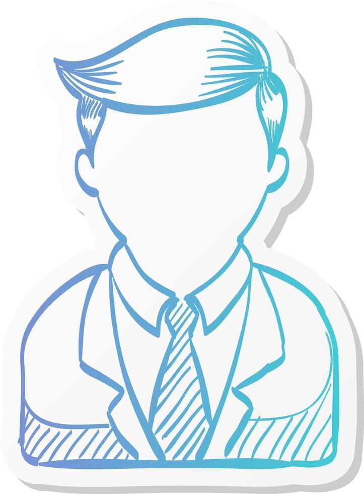 user avatar icon in sticker color style social media blog forum group internet connection teamwork vector