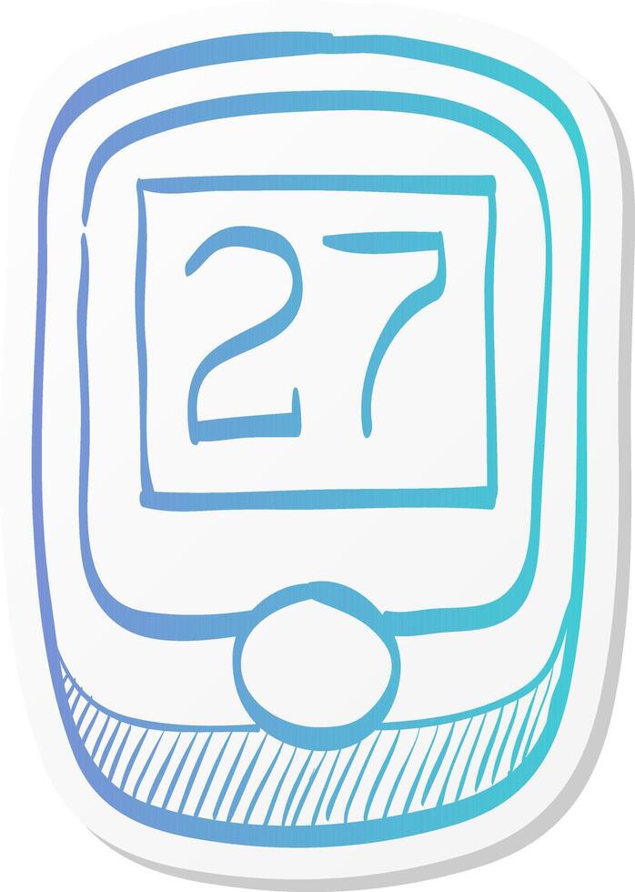 cycling computer icon in sticker color style control panel vector