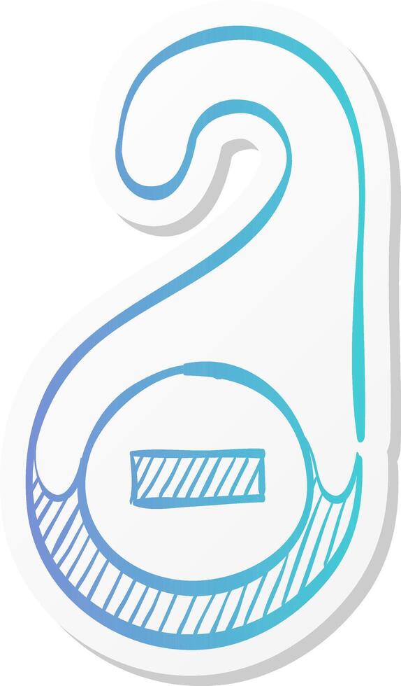 door handle label icon in sticker color style hotel room service disturb warning busy resting vector