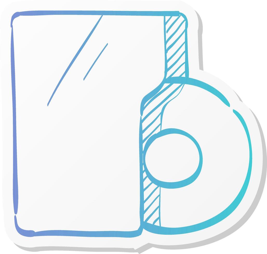 music album icon in sticker color style music release vector