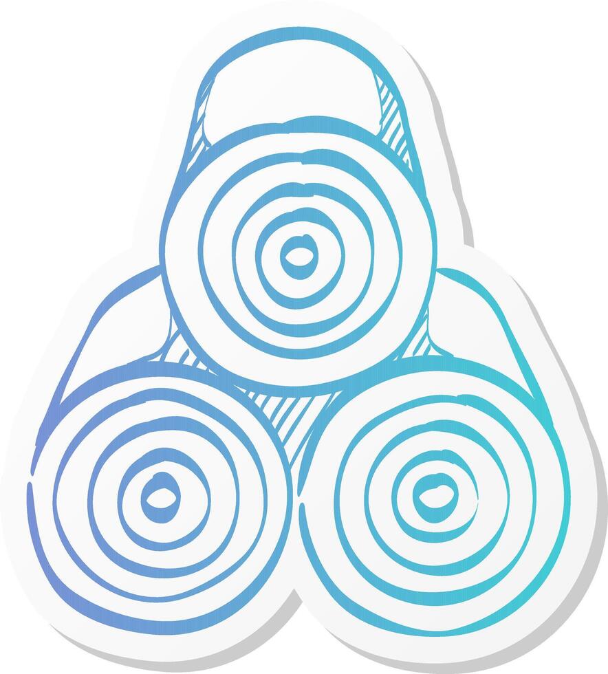 printing paper roll icon in sticker color style print shop service publisher desktop publishing vector