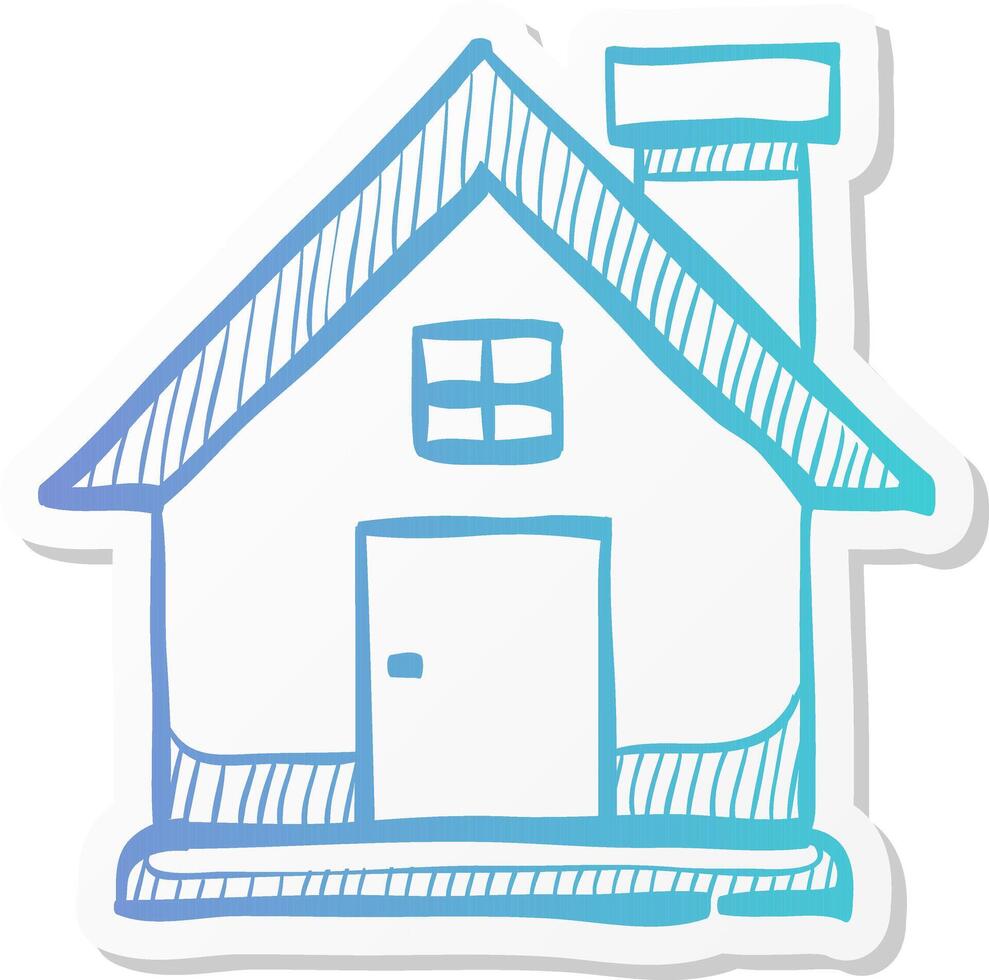 bird nest icon in sticker color style animal home vector