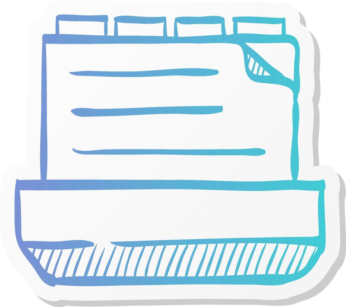 medical records icon in sticker color style cabinet files document patients information vector