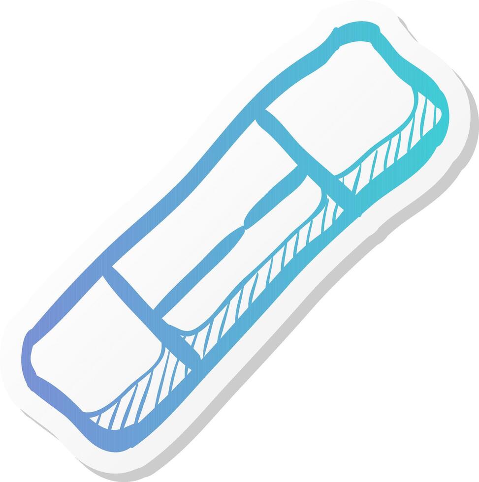 electric fuse icon in sticker color style short biscuit protection safety vector