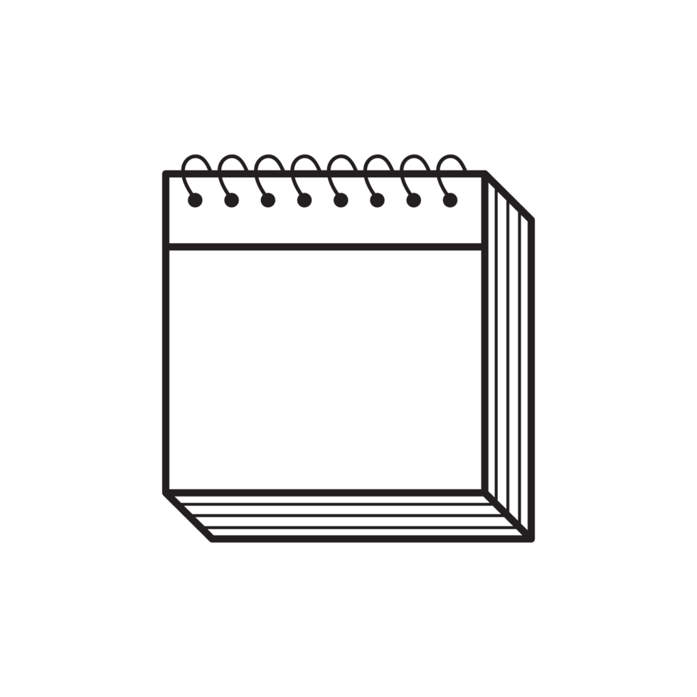 Retro Paper Note Sketch png