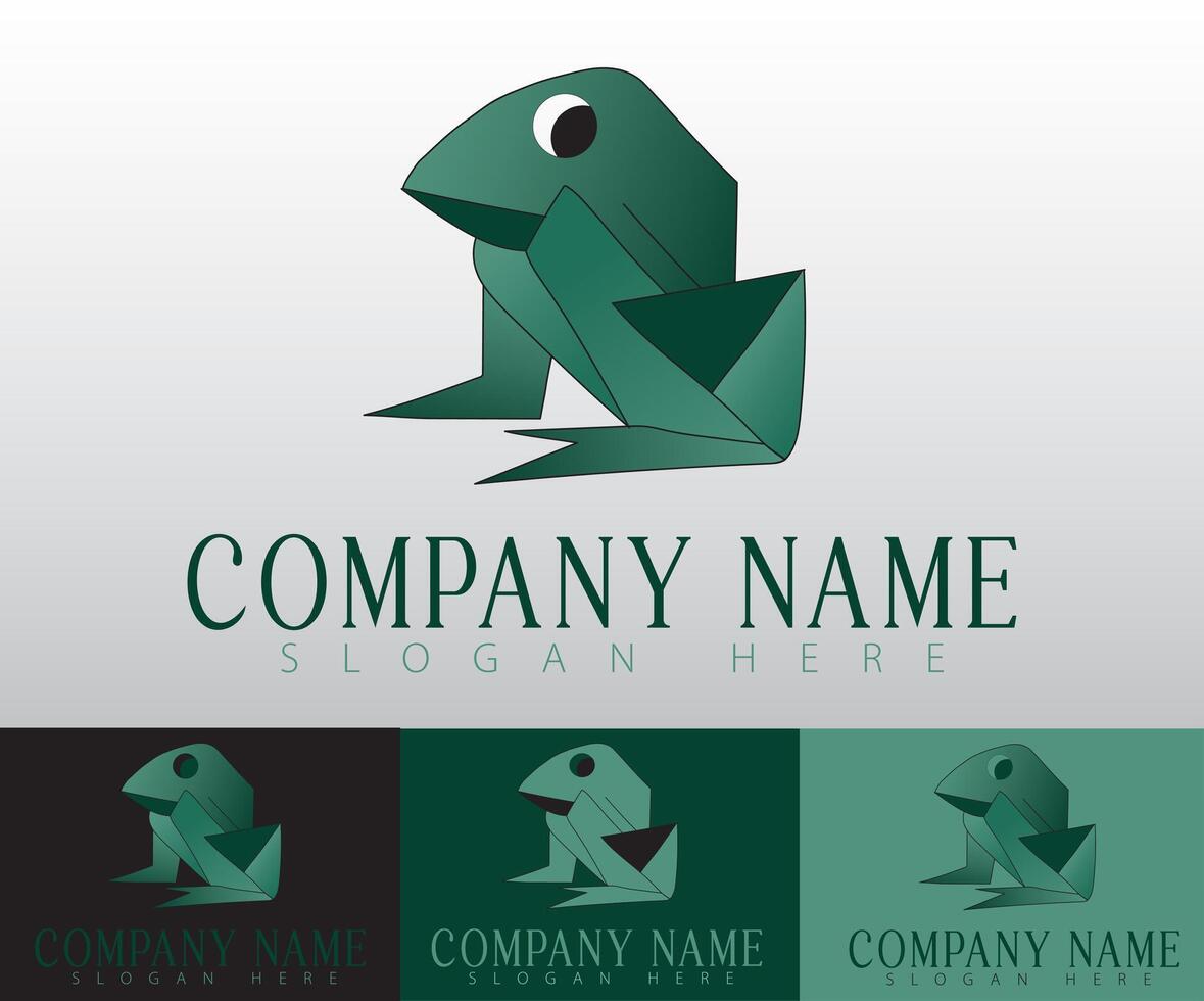 The minimalist frog icon logo symbolizes transformation and growth, much like the frogs life cycle. vector