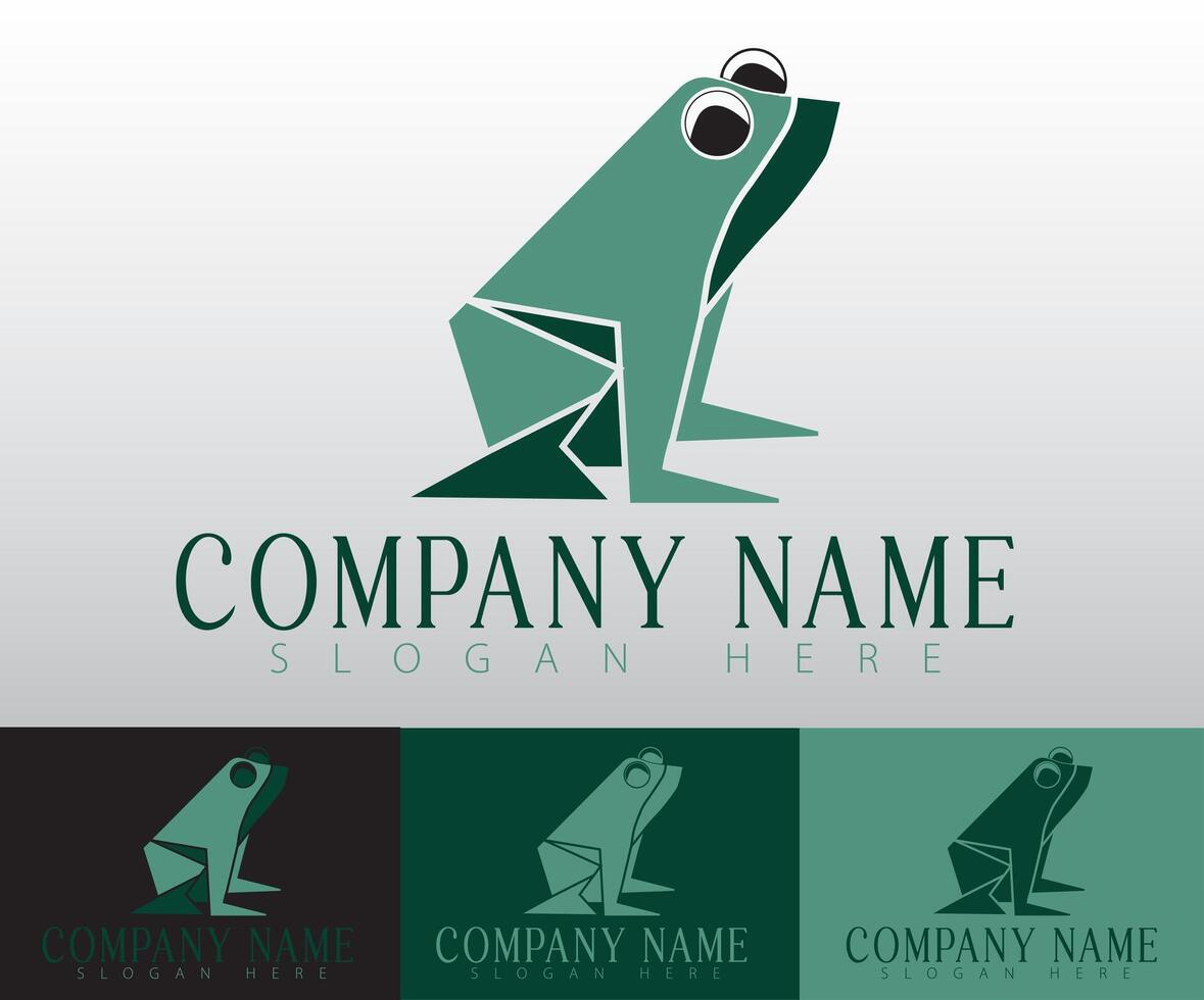 Minimalist frog logo speaks to brands that want to convey an eco-friendly, natural, and energetic image. vector