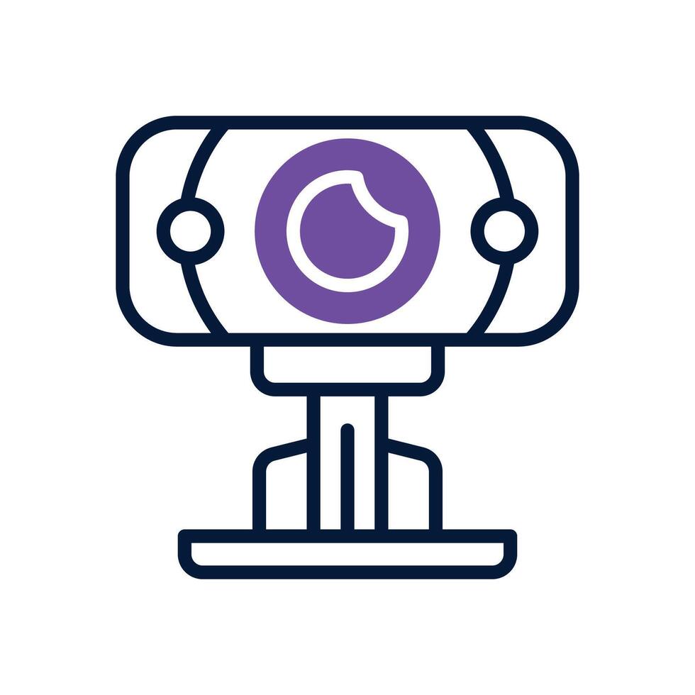 webcam dual tone icon for your website, mobile, presentation, and logo design. vector