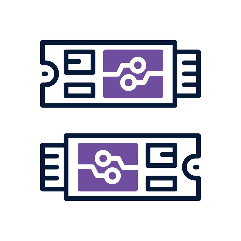 ssd drive dual tone icon for your website, mobile, presentation, and logo design. vector
