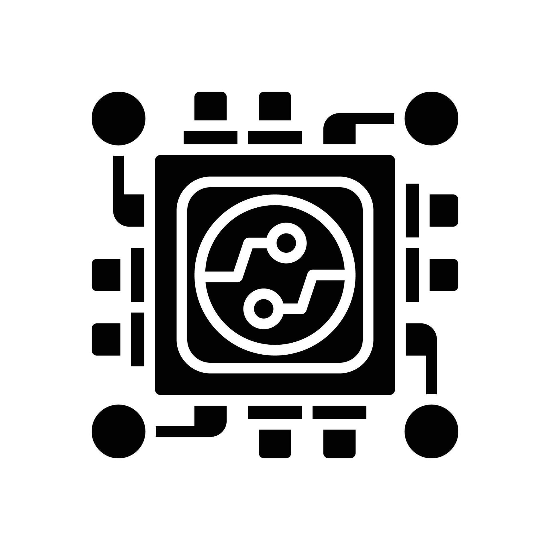 chip solid icon 55107131 Vector Art at Vecteezy