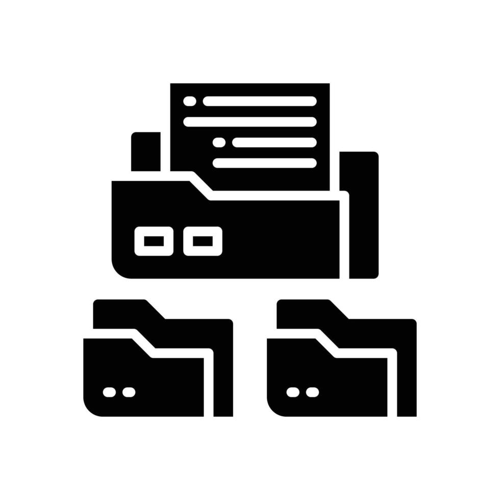 folder solid icon vector