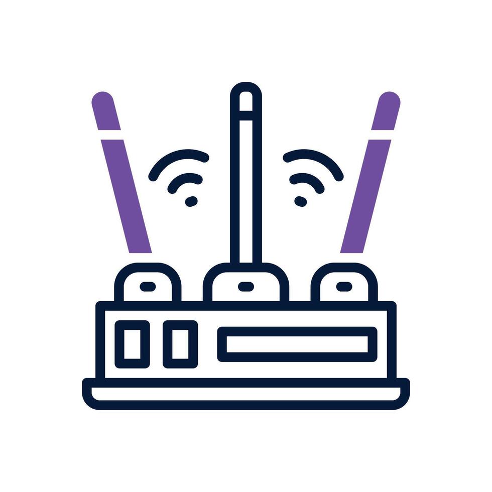 router dual tone icon for your website, mobile, presentation, and logo design. vector