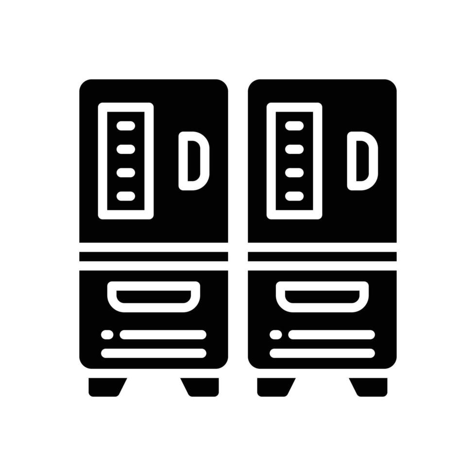 locker solid icon. icon for your website, mobile, presentation, and logo design. vector