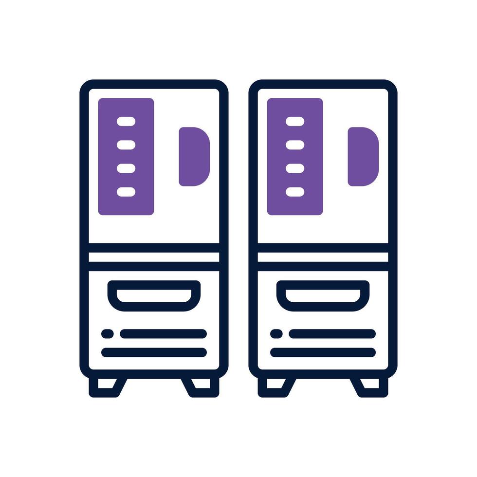 locker dual tone icon. icon for your website, mobile, presentation, and logo design. vector