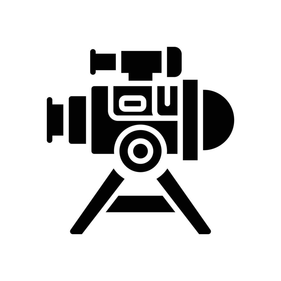 telescope solid icon. icon for your website, mobile, presentation, and logo design. vector