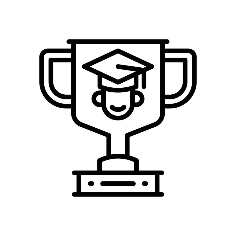 trophy line icon. icon for your website, mobile, presentation, and logo design. vector