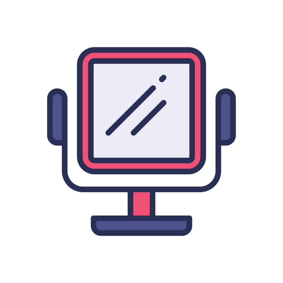 mirror filled color icon vector