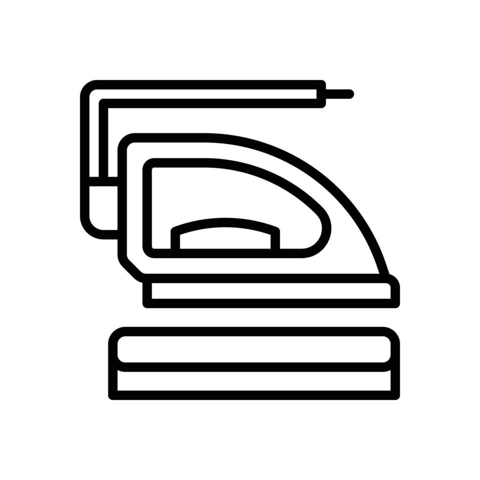iron line icon vector