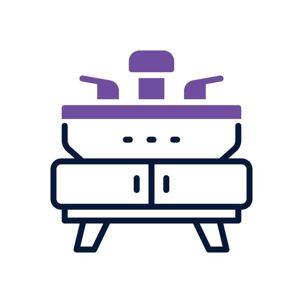 sink dual tone icon vector